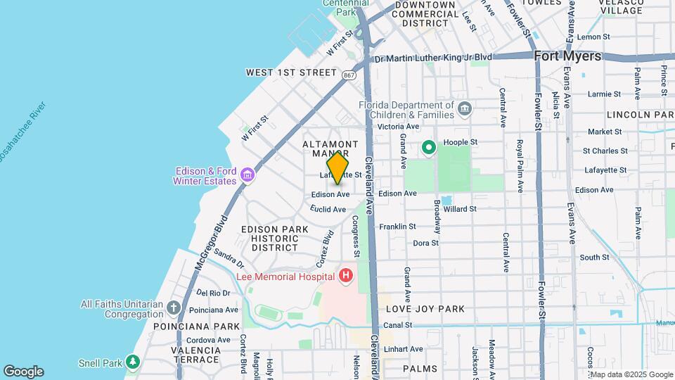 1881 Edison Ave Map and Location Details