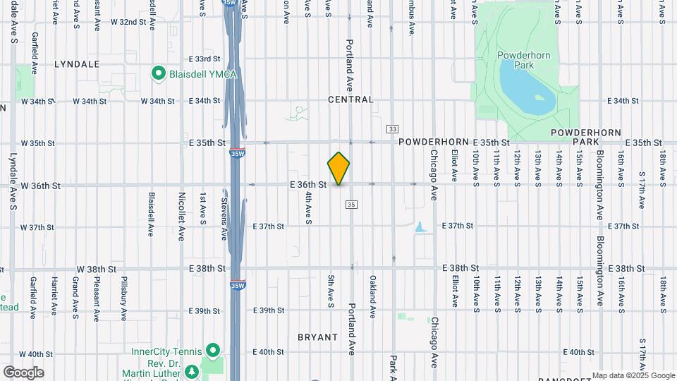 509 E 36th St Map and Location Details
