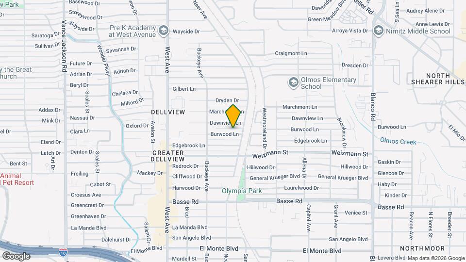 615 Burwood Ln Map and Location Details