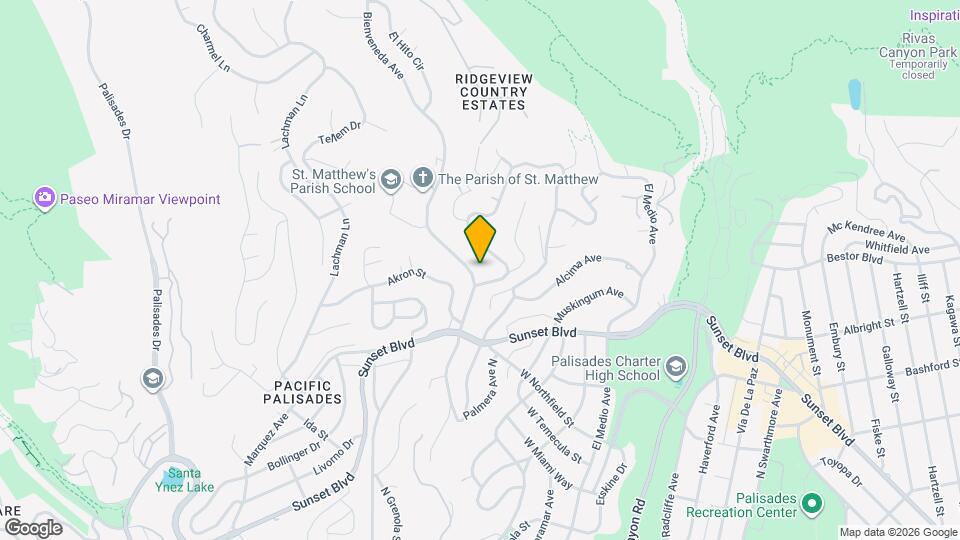 914 Bienveneda Ave Map and Location Details