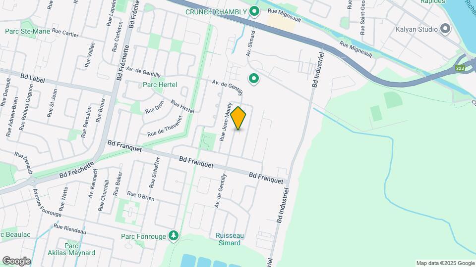 1539 De Gentilly Av Map and Location Details