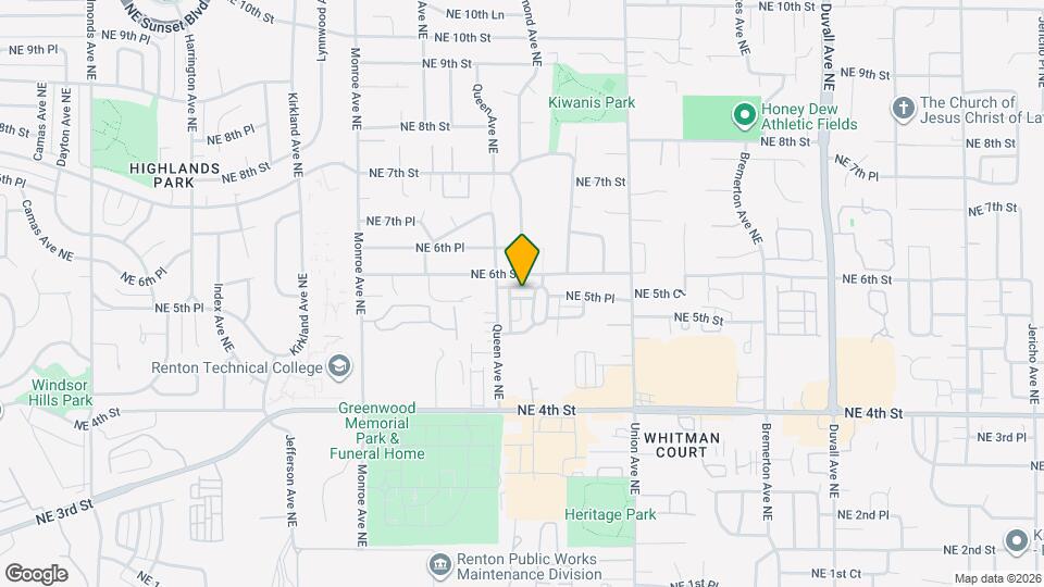 3728 NE 5th Pl Map and Location Details