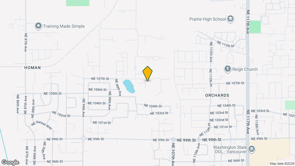 10601 NE 103rd Ct Map and Location Details