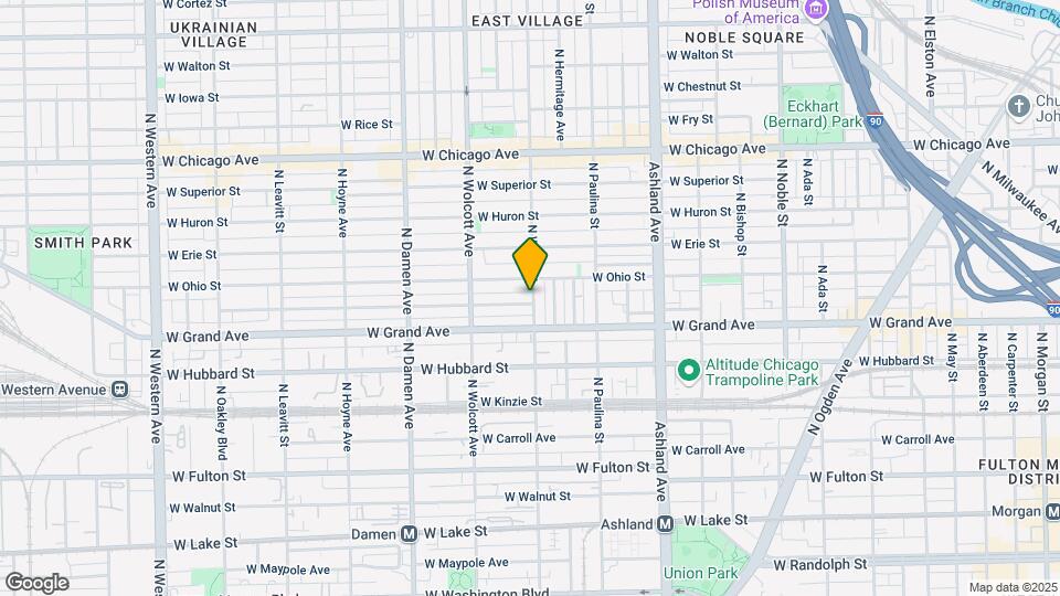 530 N Wood St Map and Location Details