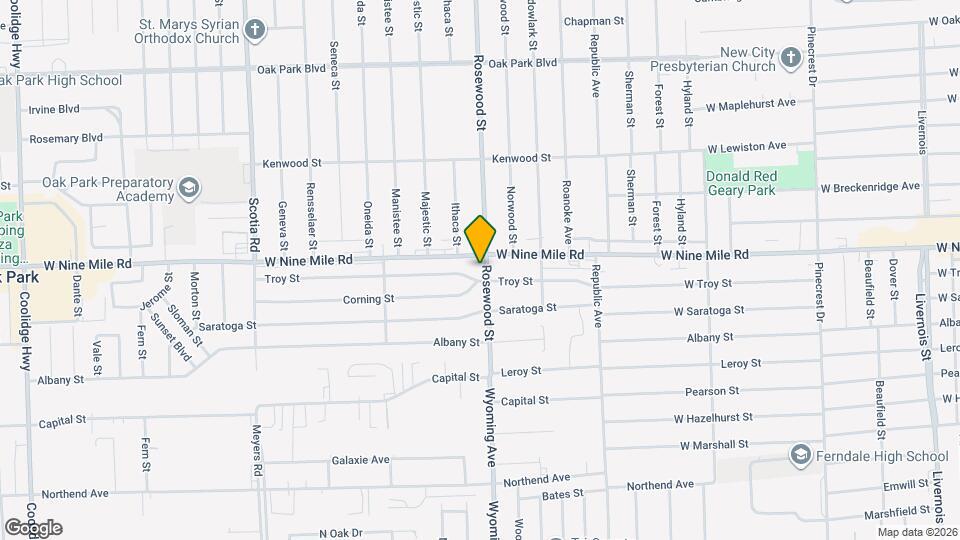 22921 Rosewood St Map and Location Details