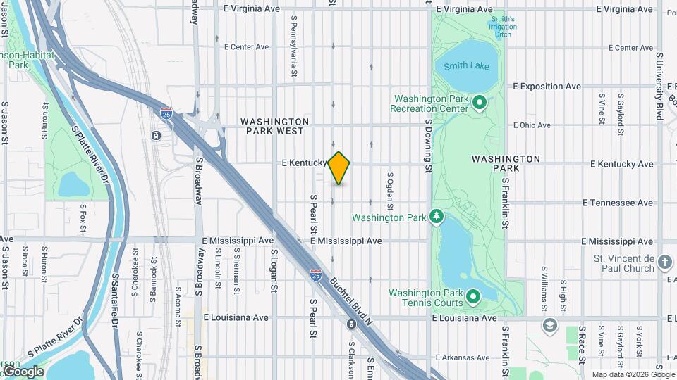 964 S Washington St Map and Location Details