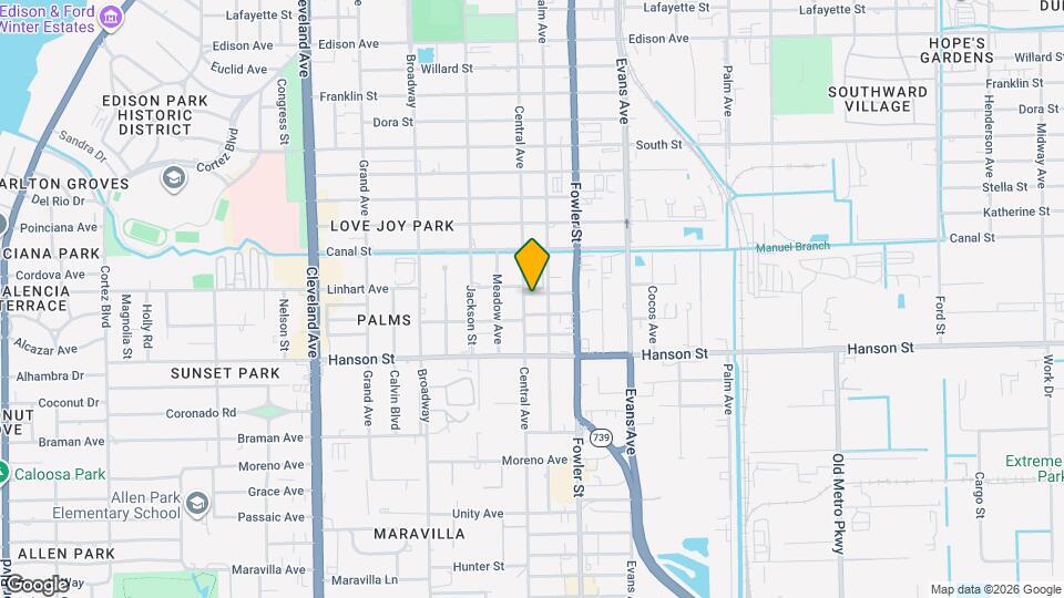 2408 Linhart Ave, Unit 2408 Linhart Avenue Fort Myers FL Mapa y Detalles de la Ubicación