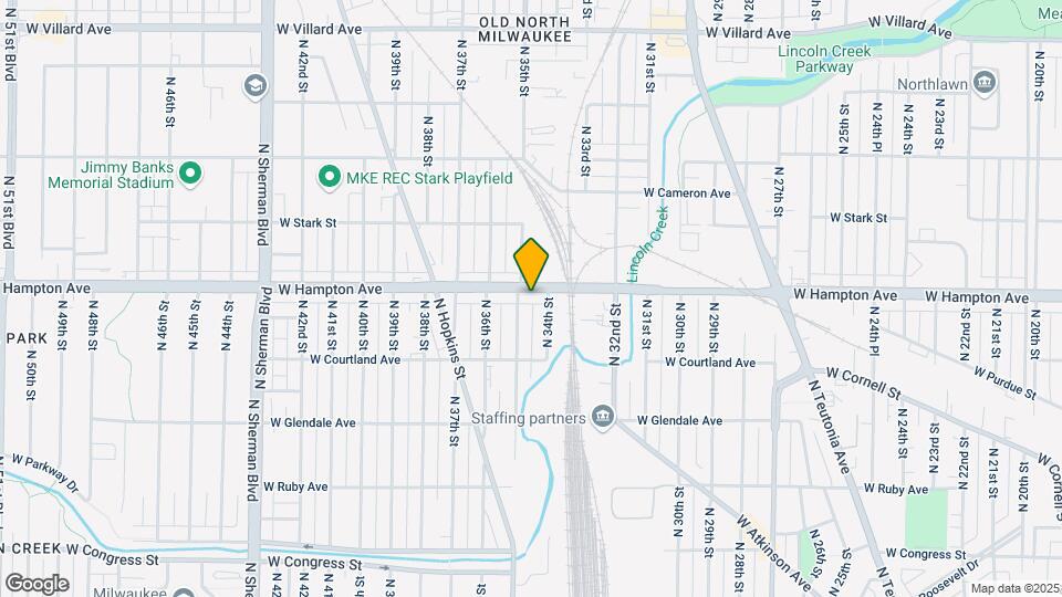 3417 W Hampton Ave Mapa y Detalles de la Ubicación