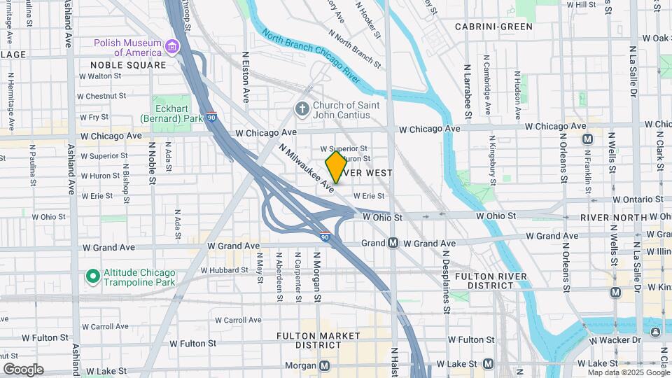 651 N Milwaukee Ave Map and Location Details