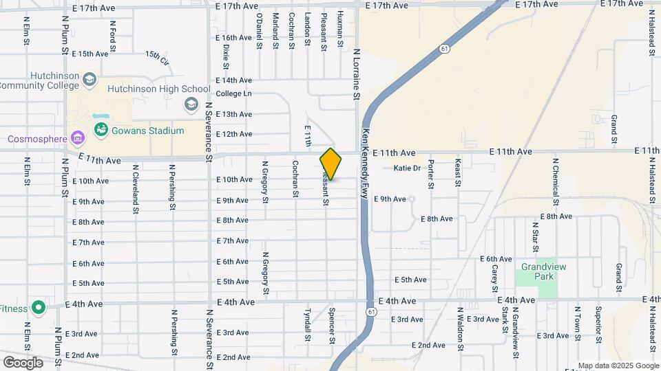 912 N Pleasant St Map and Location Details