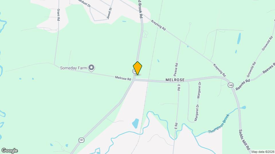 189 Melrose Rd Map and Location Details