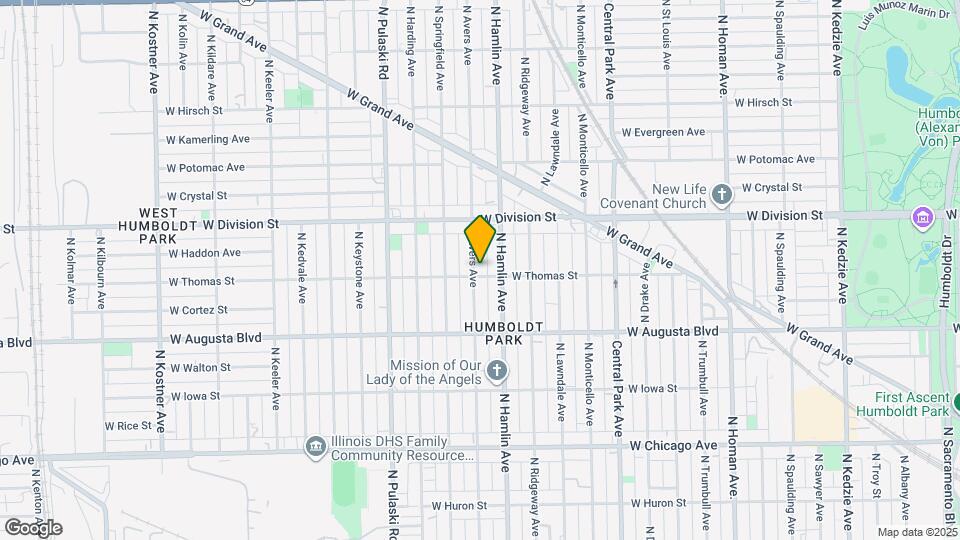 1101 N Avers Ave Map and Location Details