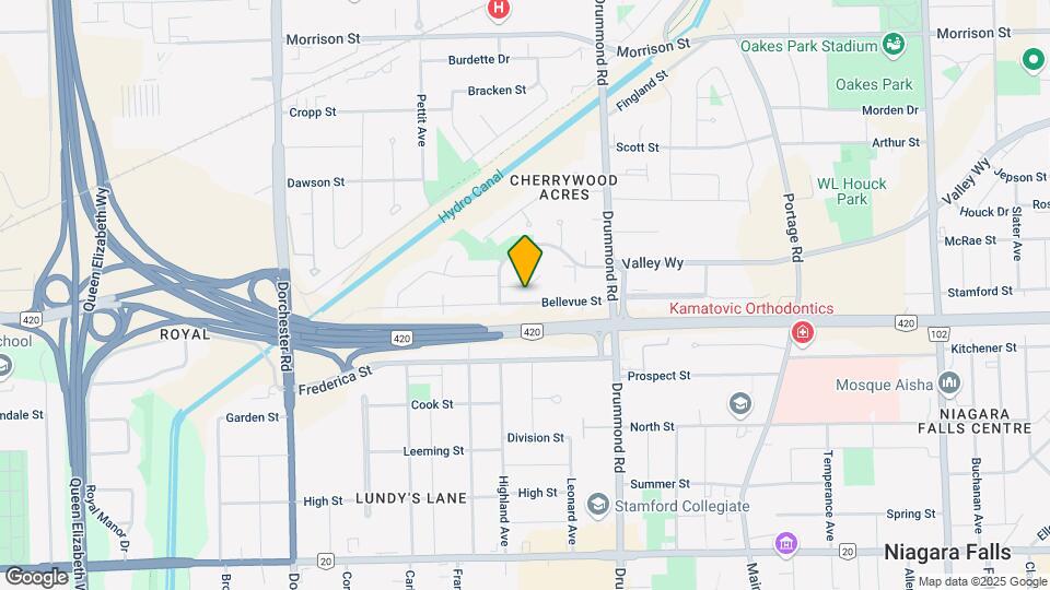 6399 Bellevue St Map and Location Details