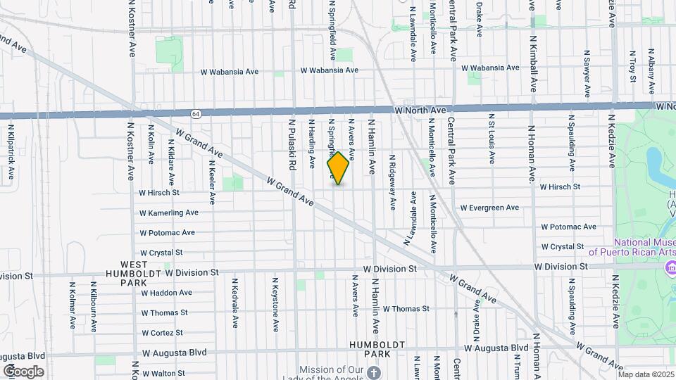3850 W Hirsch St, Unit 1 Map and Location Details