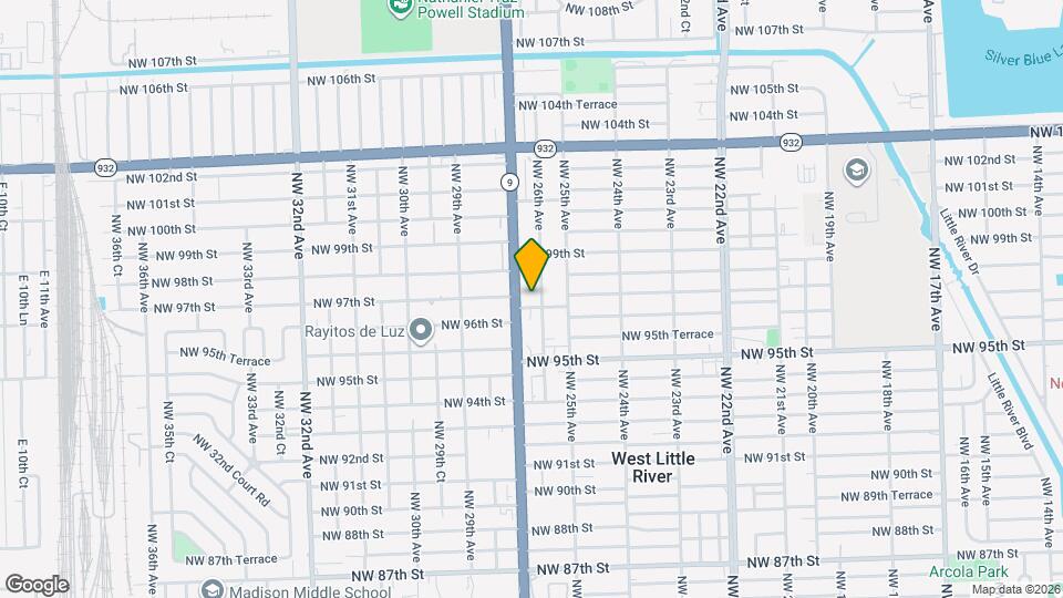 9708 NW 26th Ave Map and Location Details