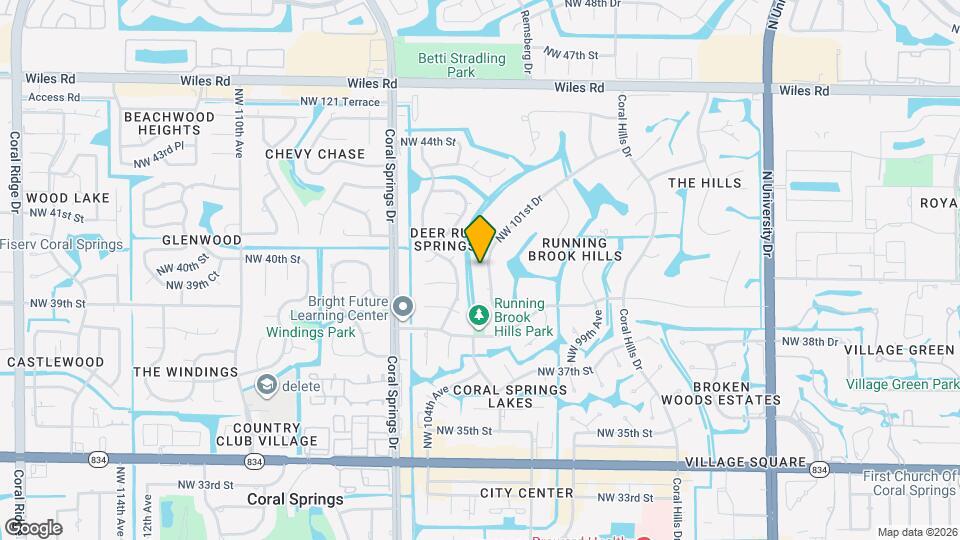 4020 NW 101st Dr Map and Location Details