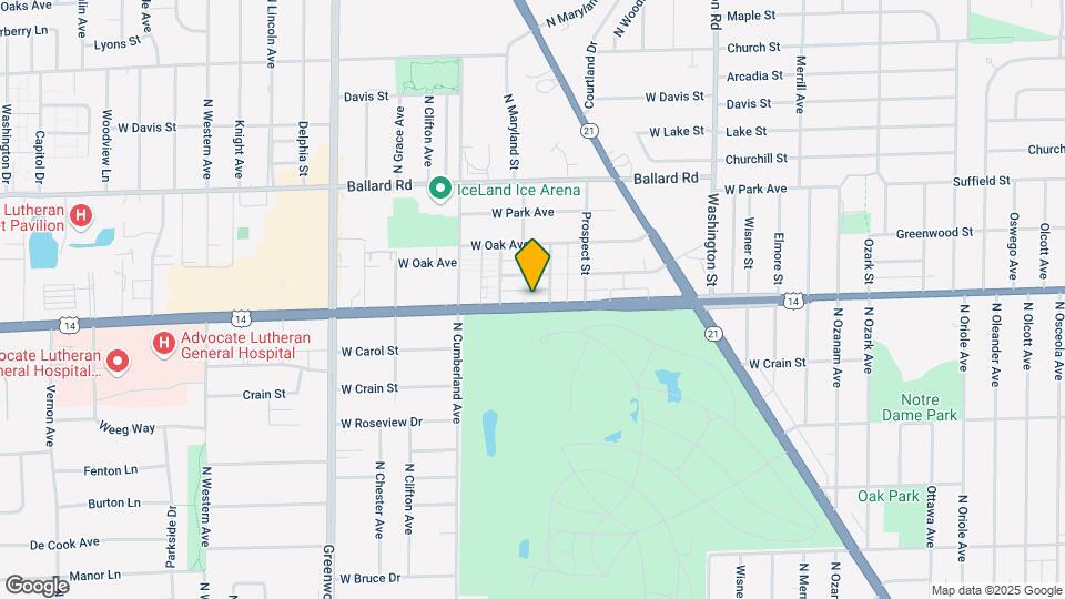 8256 Dempster Ave Map and Location Details