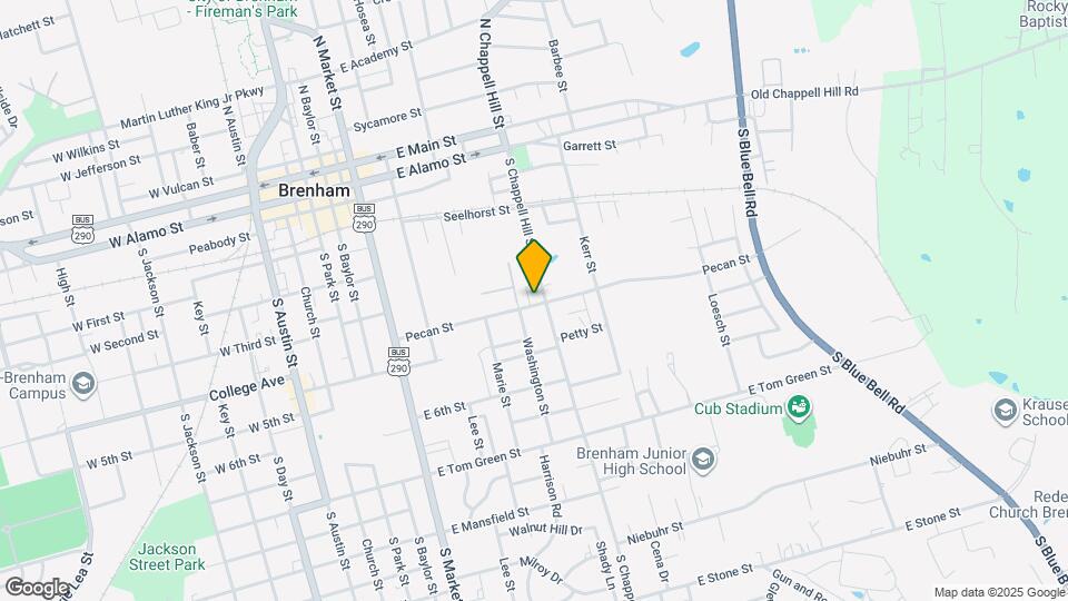 809 Pecan St Map and Location Details