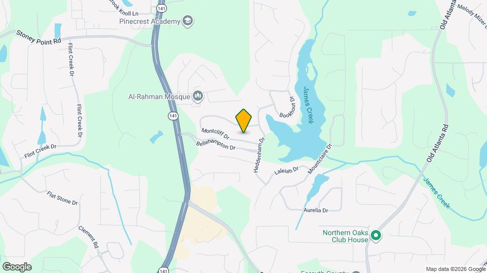 1805 Montcliff Dr Mapa y Detalles de la Ubicación