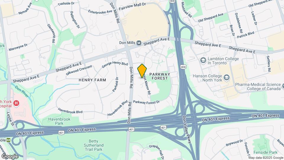32-832 Forest Manor Rd Map and Location Details