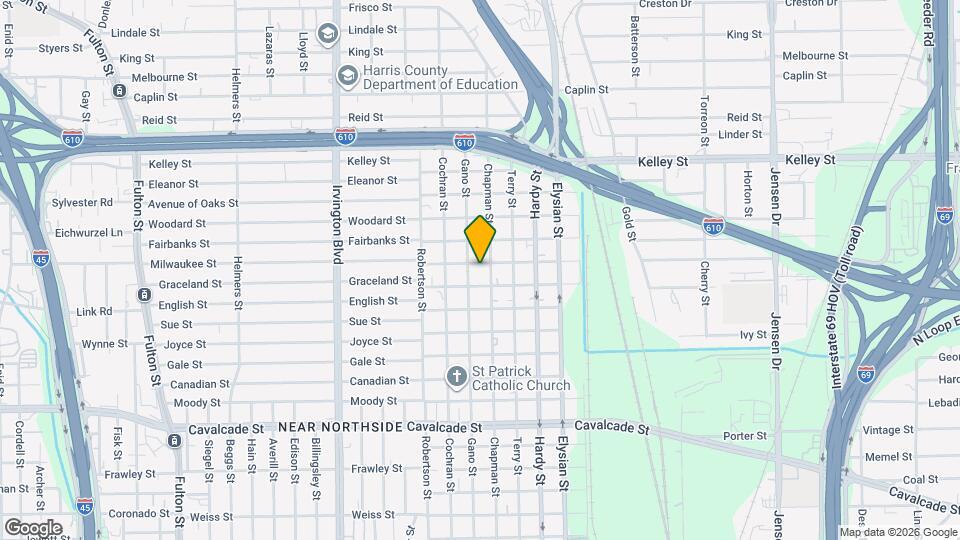 1308 Tarley St Map and Location Details