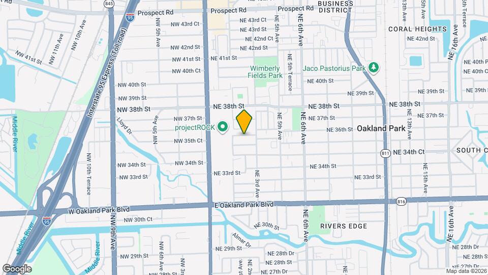 210 NE 35th Ct Map and Location Details