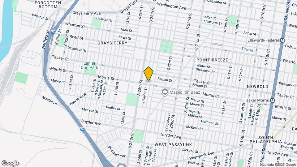 1654 S Ringgold St Map and Location Details