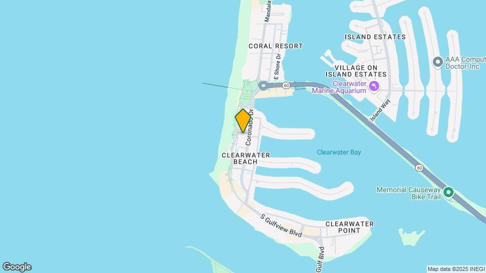 301 S Gulfview Blvd Map and Location Details