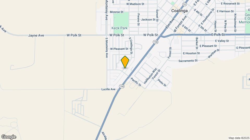 665 S Coalinga St Map and Location Details
