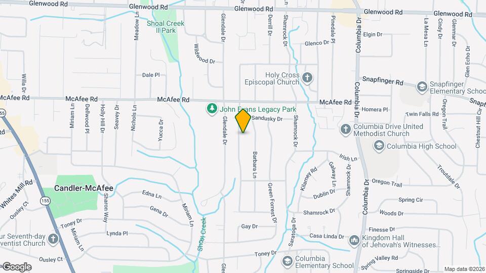 2082 Rosewood Rd Map and Location Details