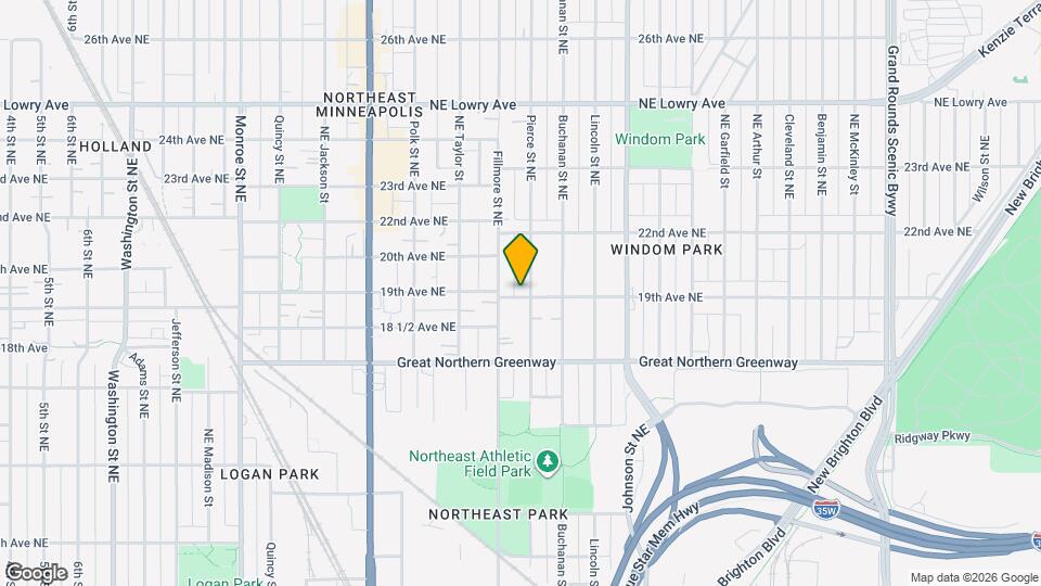 1902 Pierce St NE Map and Location Details