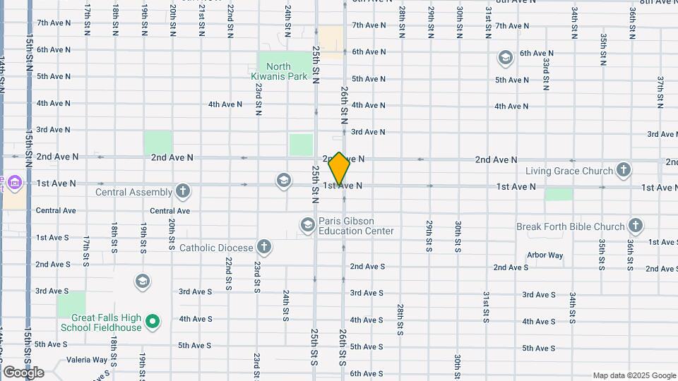 2526 1st Ave N Map and Location Details