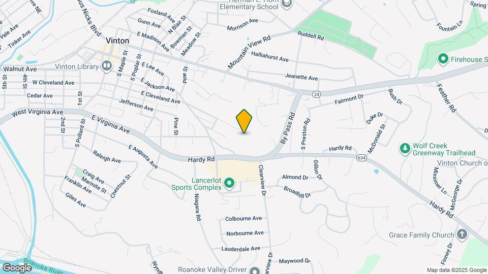 1025 E Cleveland Ave Map and Location Details