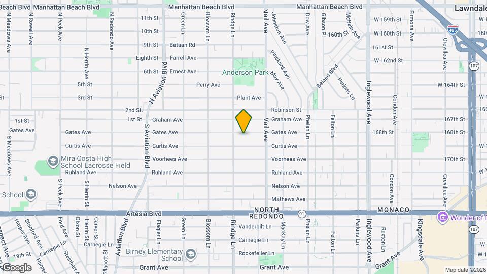 2208 Gates Ave, Unit Unit 1 Map and Location Details