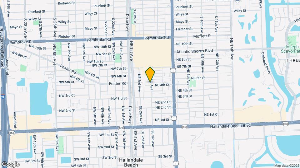 421-423 NE 3rd Ave Mapa y Detalles de la Ubicación