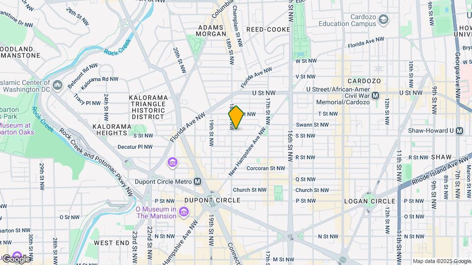 1757 T St NW Map and Location Details