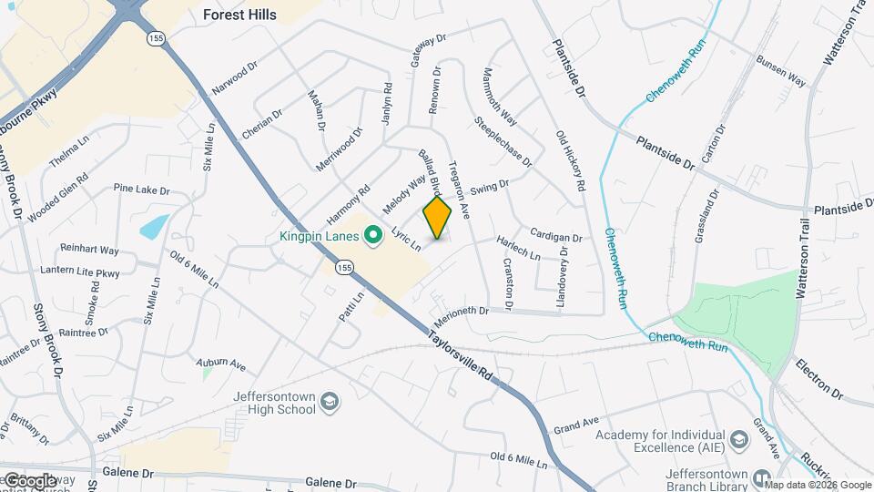 9718 Lyric Ln Map and Location Details