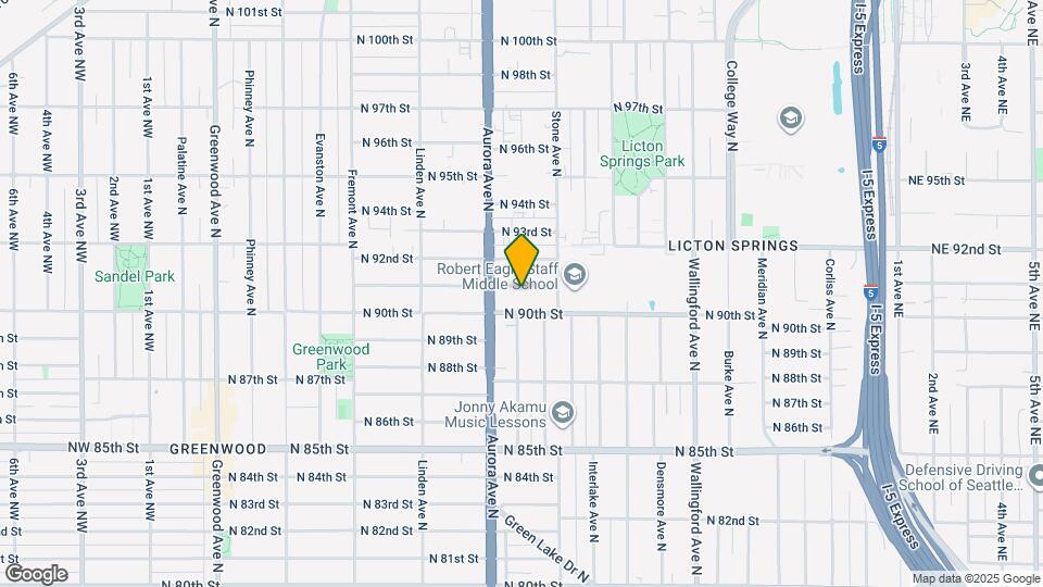1123 N 91st St Map and Location Details