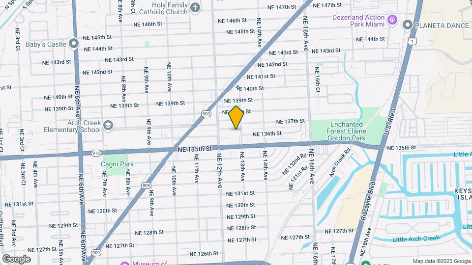 1270 NE 136th Ter, Unit Apt 3 Map and Location Details