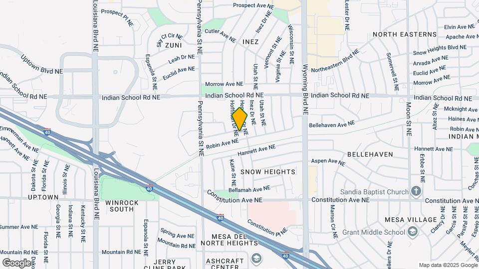 1606 Hoffman Dr NE Map and Location Details