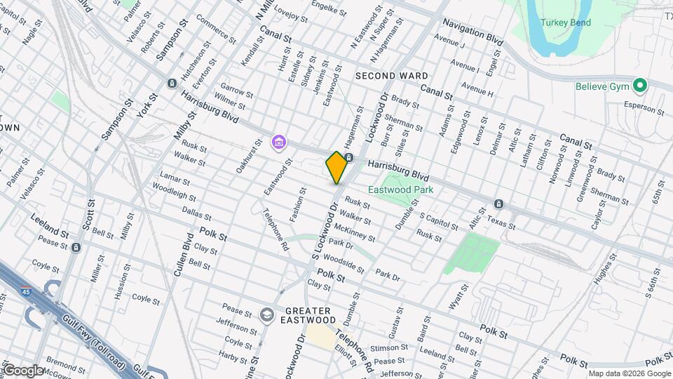 4545 Rusk St Map and Location Details