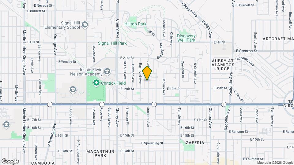 1923 Junipero Ave Mapa y Detalles de la Ubicación