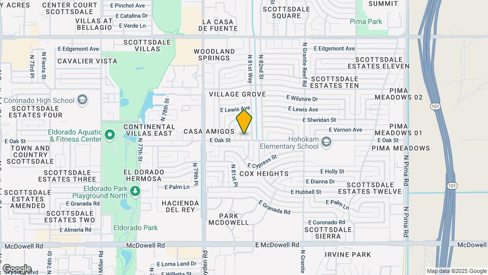 2301 N 81st Pl Map and Location Details