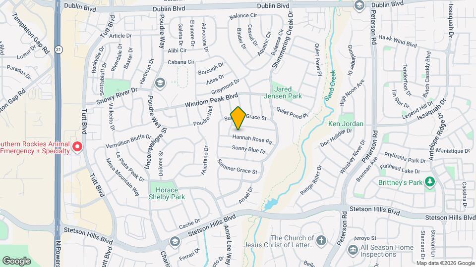 6428 Hannah Rose Rd Map and Location Details