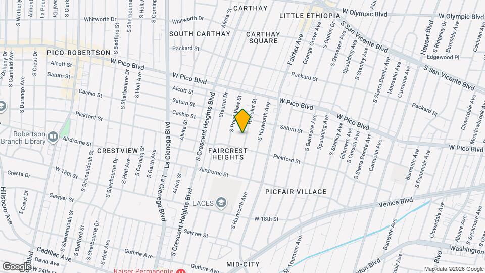 1539 1/2 Hi Point St Map and Location Details