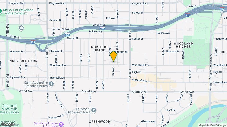 3315 Woodland Ave Map and Location Details