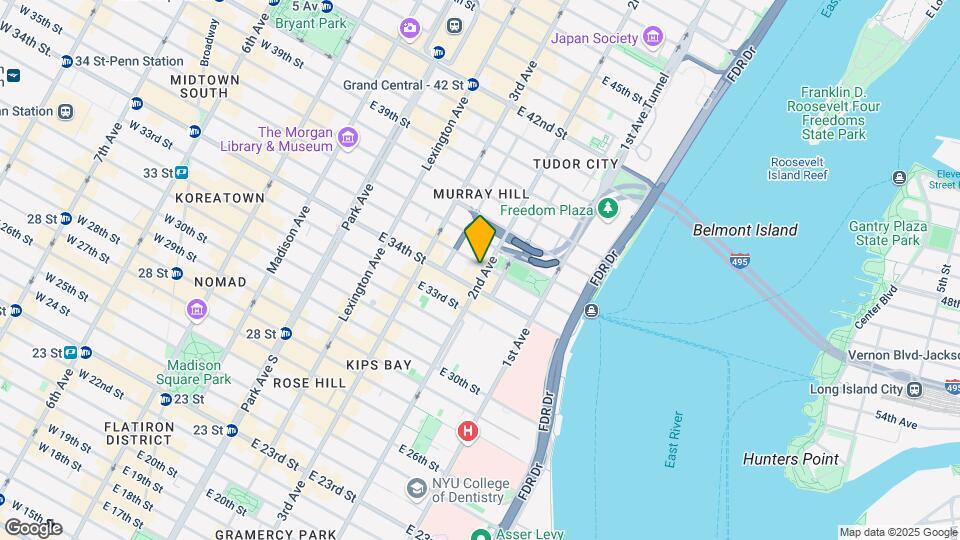 250 East 35th Street Map and Location Details