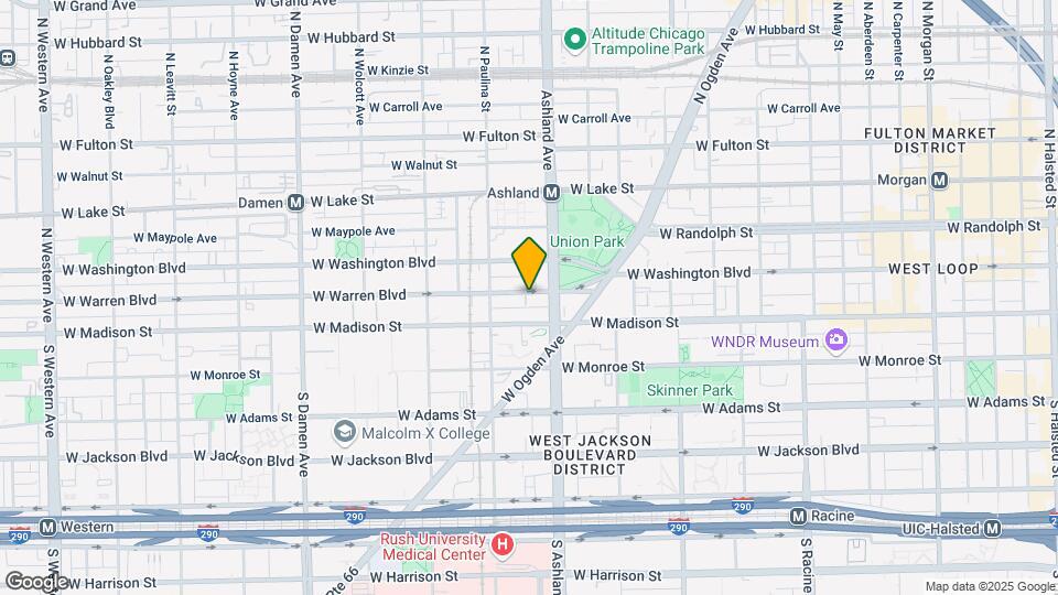 1619-1621 W Warren Blvd Map and Location Details