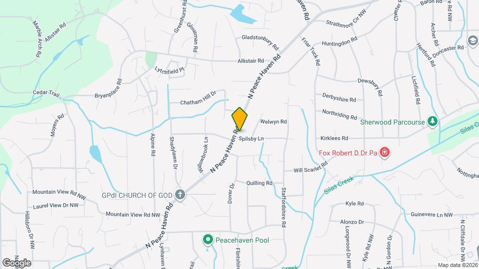 701 N Peace Haven Rd Map and Location Details