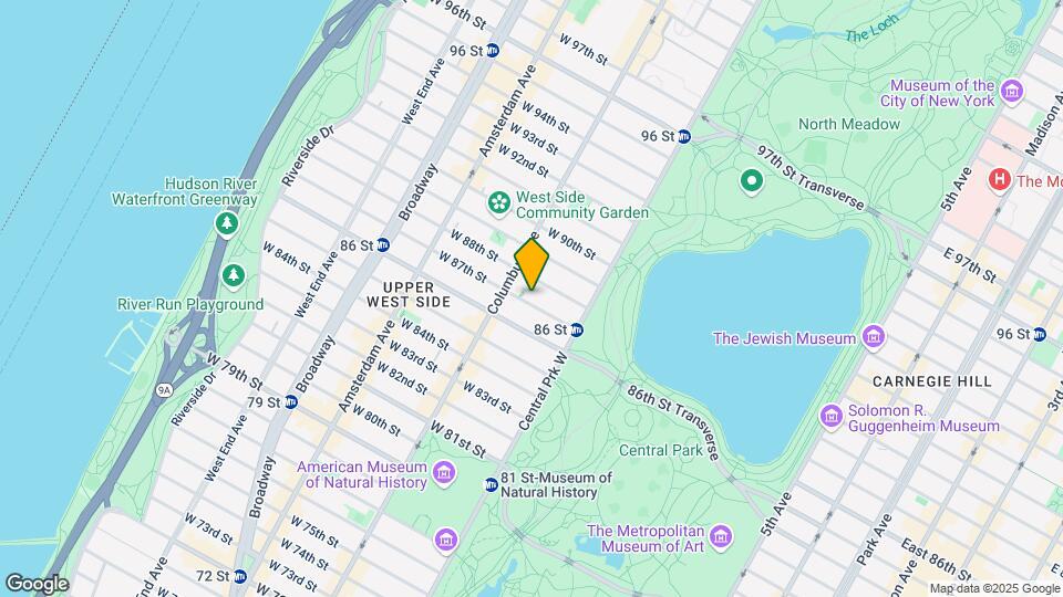 45 W 87th St Map and Location Details